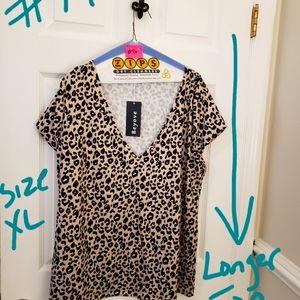 Animal print top - long